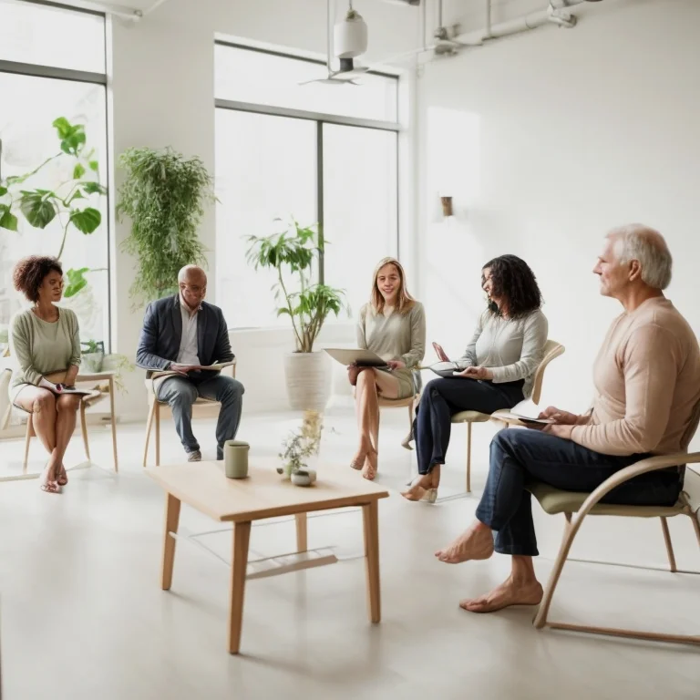 Coaching session illustrating personal growth