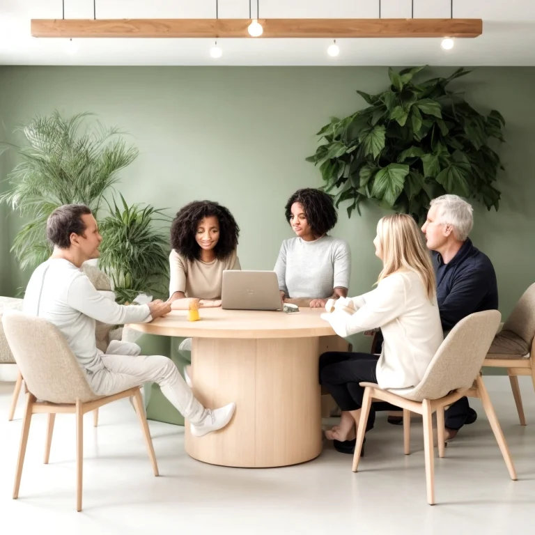 Individual working on personal goals